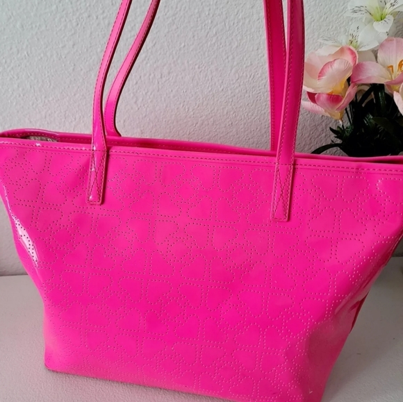 LIKE NEW! *Vintage* kate spade, Metro Harmony Spade, Tote Bag- Neon Pink. - Picture 2 of 8